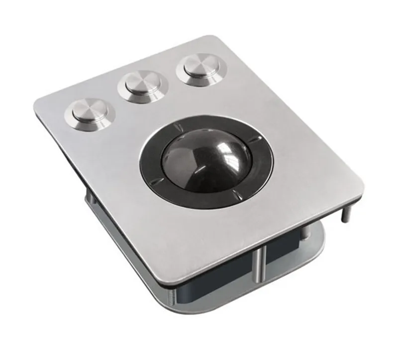 

Panel Mount Industrial Embedded Trackball Mouse Mechanical 36mm Resin Rollerball For Handicap Input Device