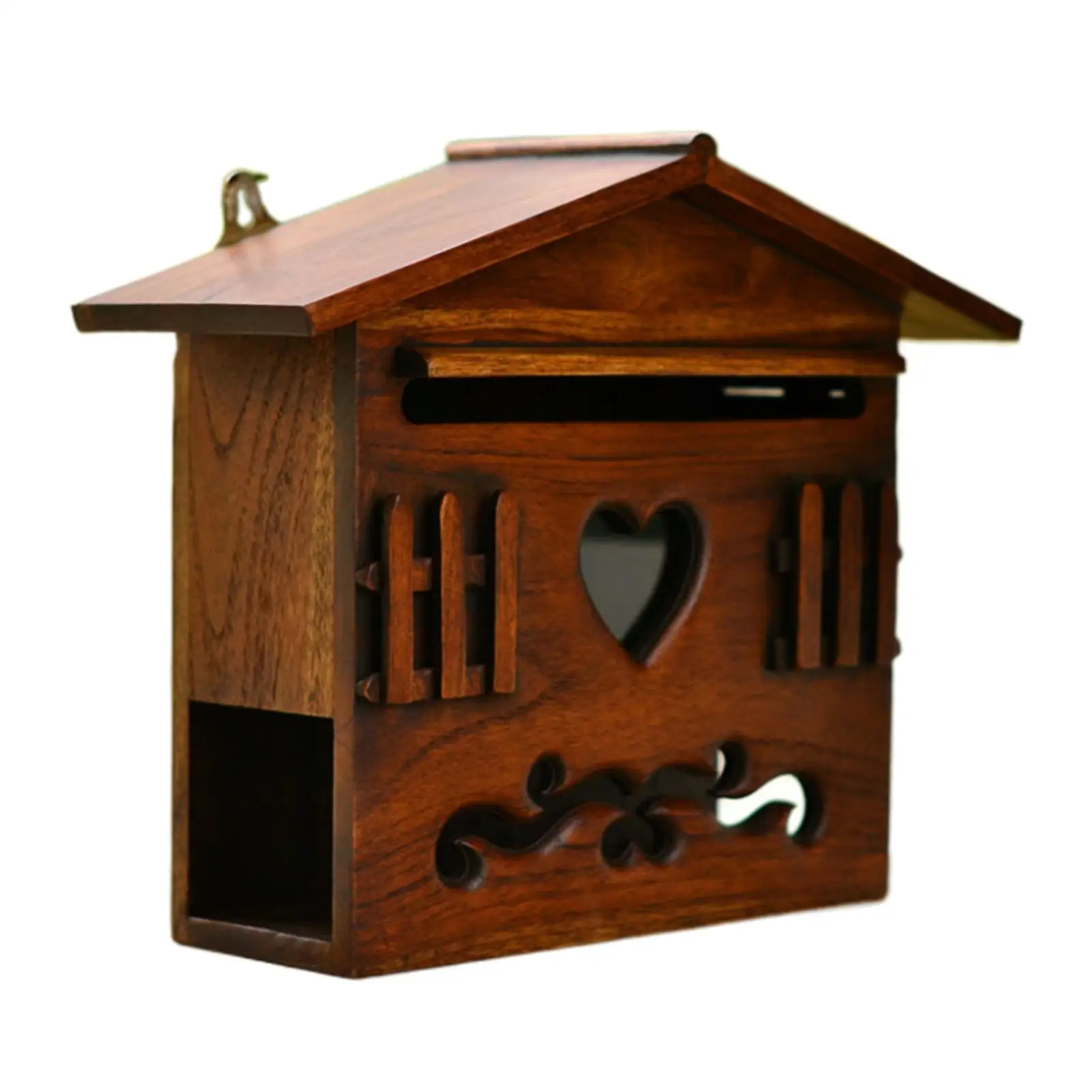 

Retro Style Locking Mailbox Wall Mounted Letter Box for Hallway