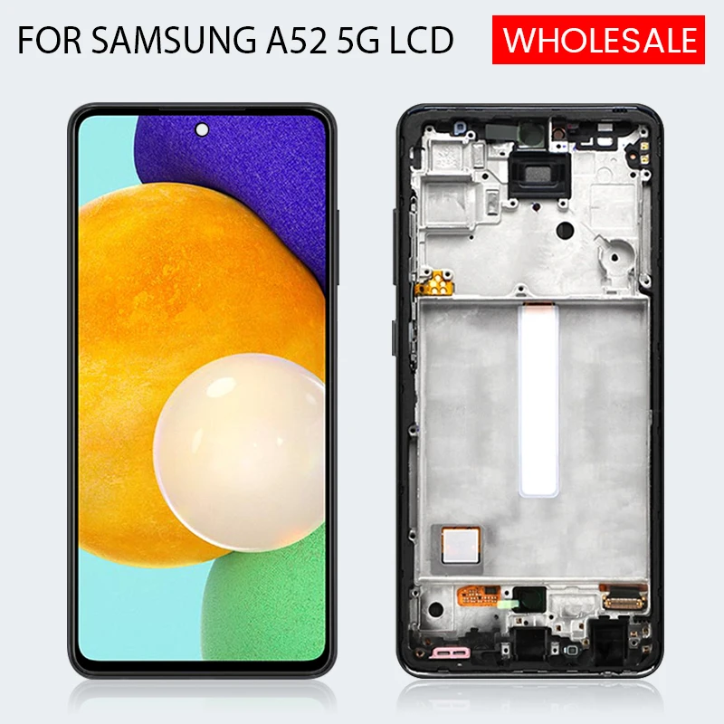 

A526 Display For Samsung Galaxy A52 5G LCD Touch Screen Panel Digitizer Assembly A526B A526F/DS With Frame With Tools Brand New