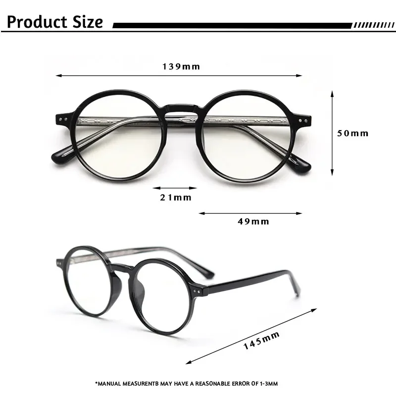 CATERSIDE ретро круглые оправы для очков мужчин TR-90 оправа ацетатные дужки очки