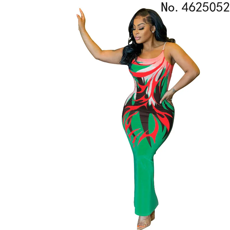 

S-5XL африканские платья для женщин 2022 Дашики пэчворк плиссированная африканская одежда Спагетти бретельки африканская одежда Рождественск...