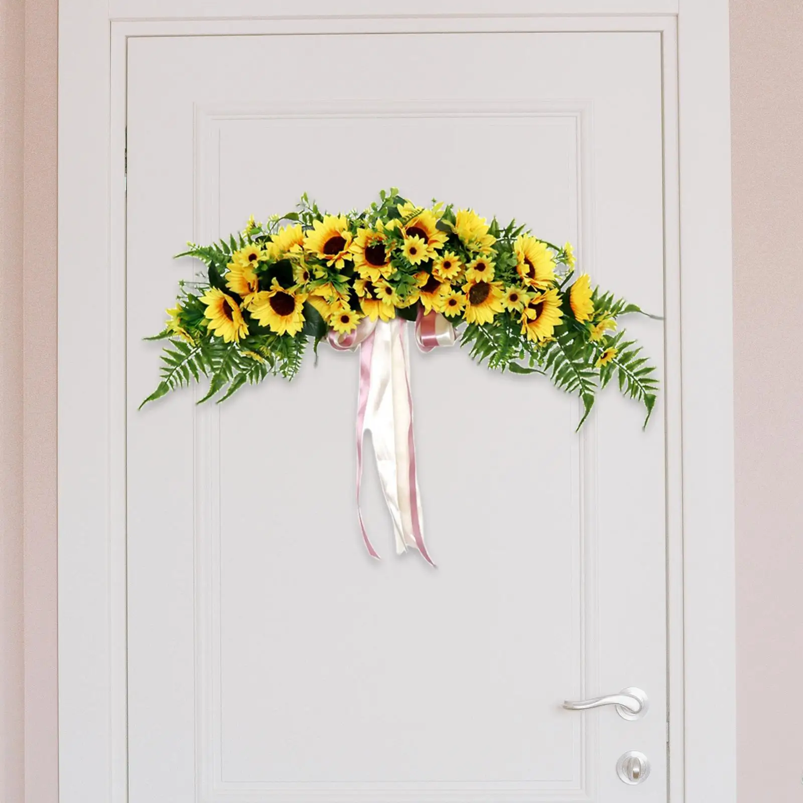 

29 inch Artificial Swag Arch Wreath Centerpiece for Fireplace Ornaments