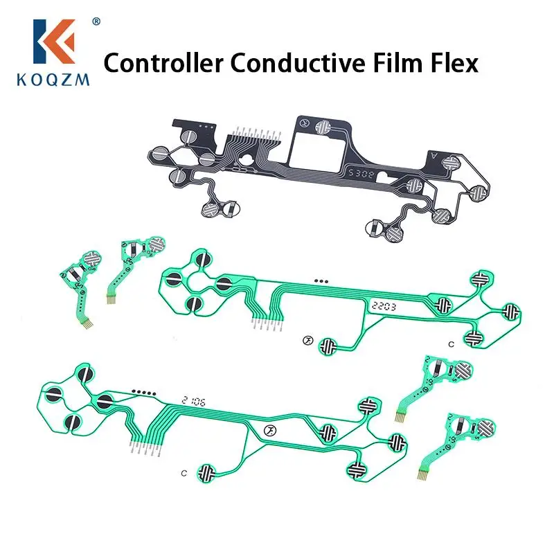 

1Set For PS5 V1 V2 V3 Controller Conductive Film Flex Cable Ribbon Cable replacement For PS5 Controller Film Keypad Flex Cable