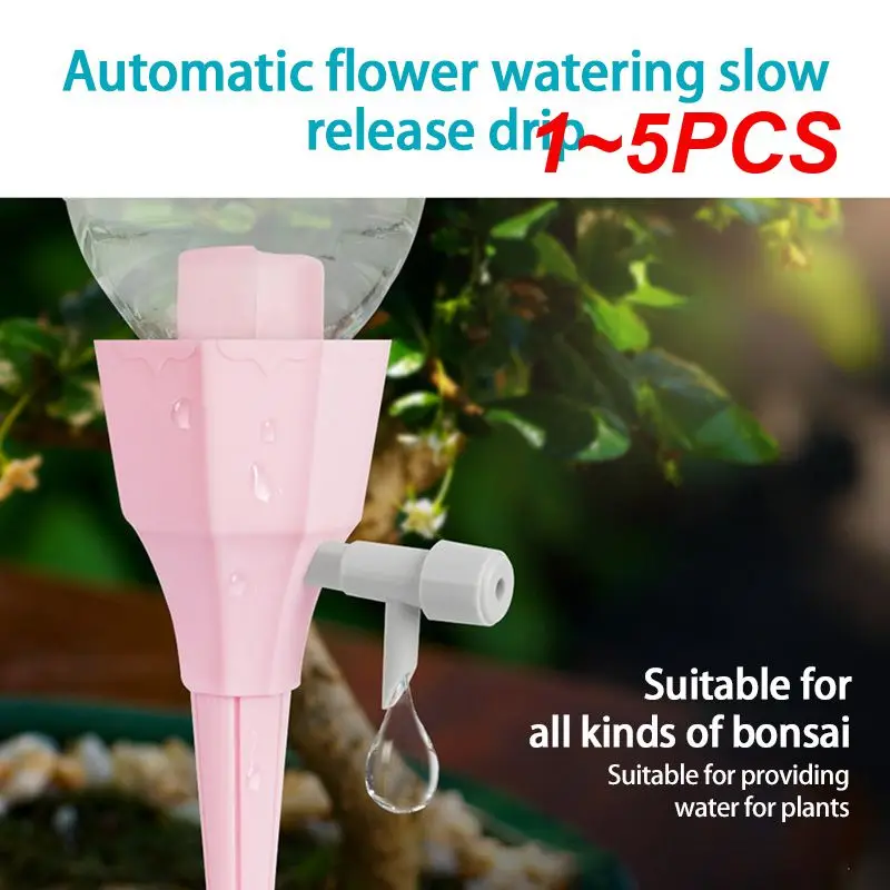 

1~5PCS Automatic Drip Irrigation System Bottle Cap Watering Dripper DIY Sprinkler Garden Greenhouse Plant Moisturizing Reusable