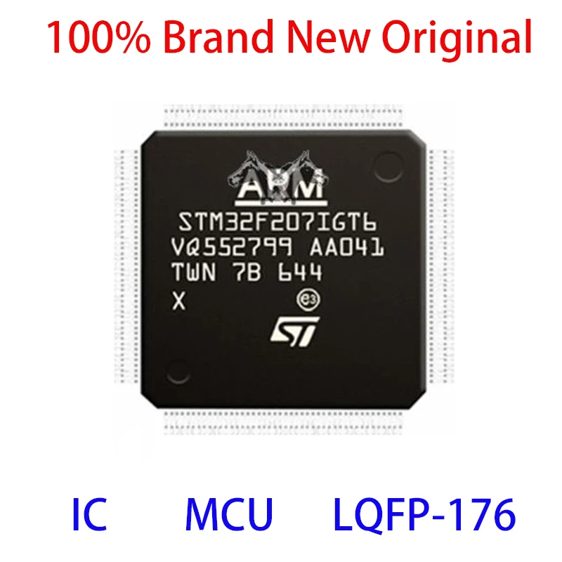 STM32F207IGT6 STM STM32F STM32F207 STM32F207IG STM32F207IGT 100% Brand New Original IC MCU LQFP-176