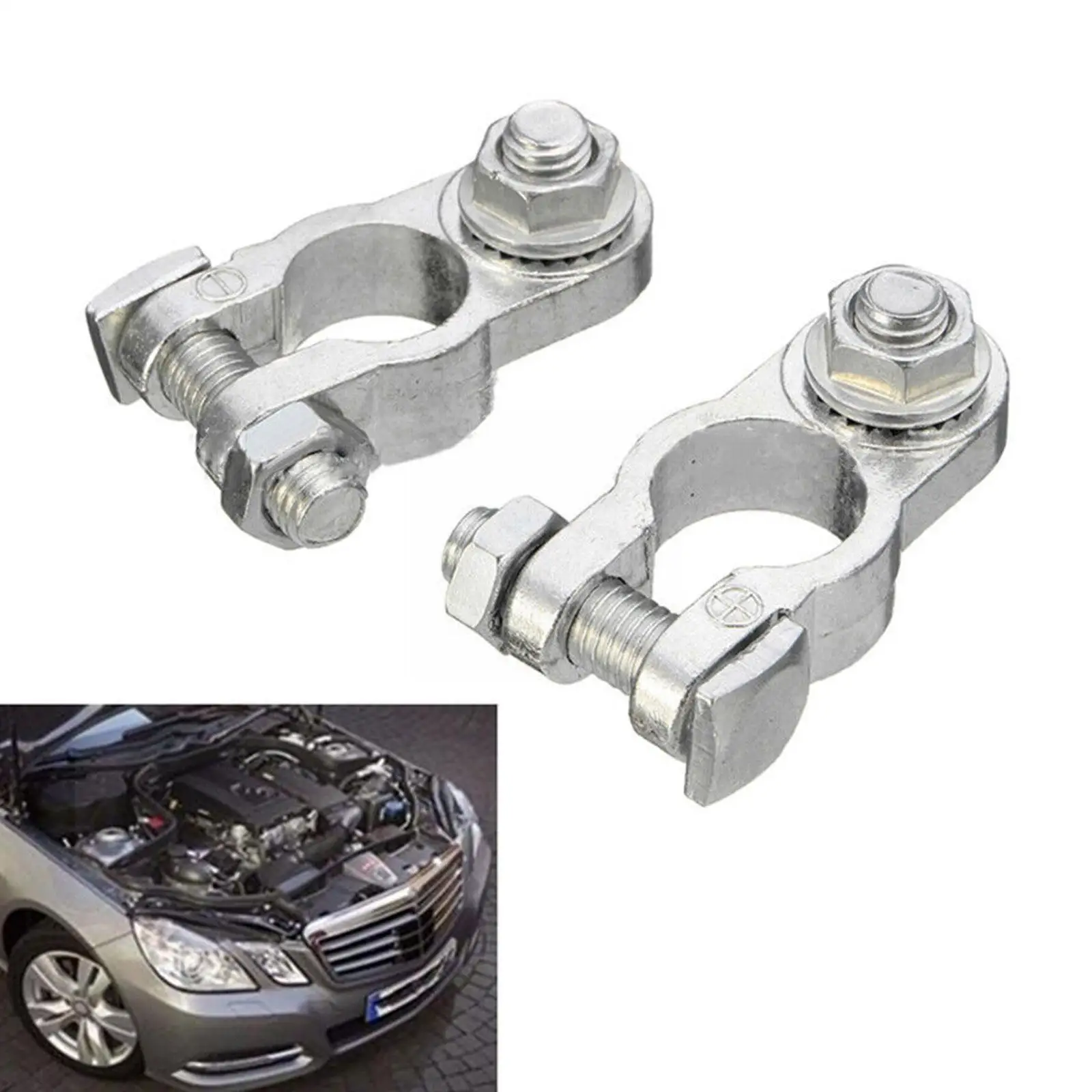 

Положительный и отрицательный полюс из цинкового сплава для автомобиля, 12 В, зажим для автомобильного аккумулятора, зажим, зажим для батаре...