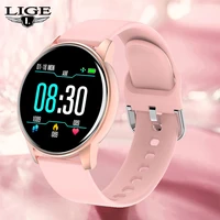 lige fashion women smart watch 2022 real time heart rate monitor sports bracelet waterproof lady smartwatch men for android ios