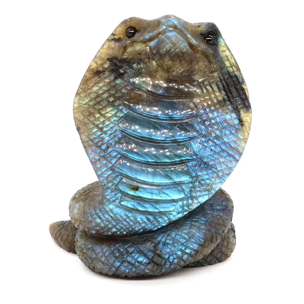 

Статуя змеи из лабрадорита 70 мм