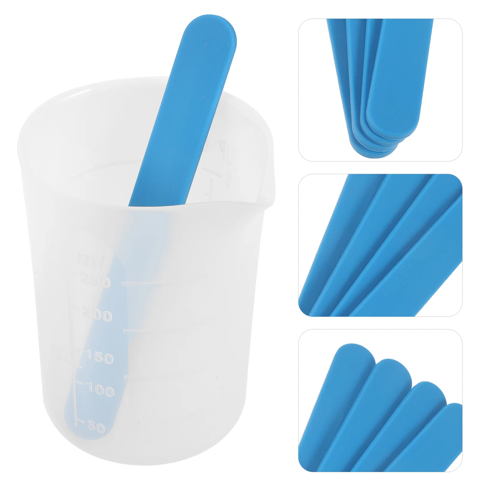 Silicone Measuring Cup Set Epoxy Resin Supplies Cups Mixing Tool Kit Stir Sticks