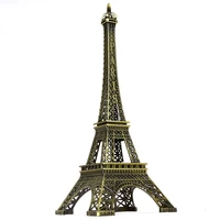 18 60cm eiffel tower statue metal crafts bronze tone retro alloy model home jewelry decoration room decor travel souvenirs gifts