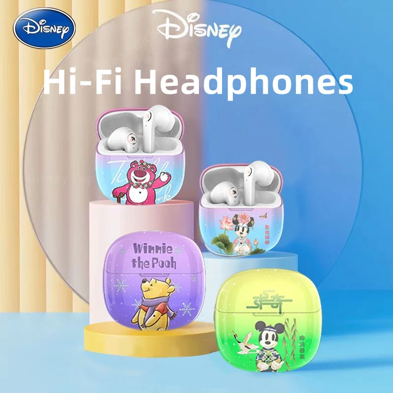 

Беспроводные наушники Disney N2 pro, Bluetooth 5,0, Hi-Fi Музыкальная гарнитура с микрофоном, низкая задержка, шумоподавление, долгий режим ожидания