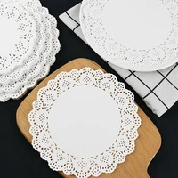 100pcs multi sizs round paper lace table doilies white placemats tableware wedding party decoration scrapbooking diy crafts