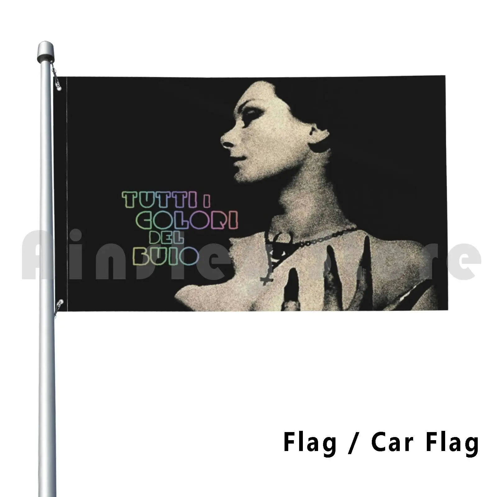 Флаг для автомобиля все цвета темного флага забавный Giallo итальянская пленка