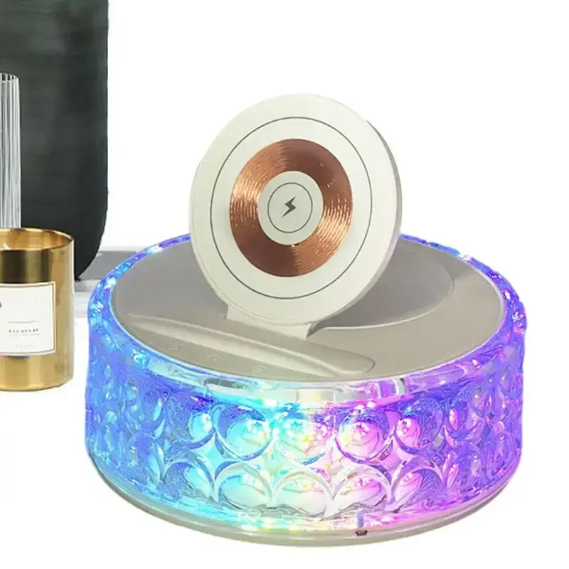 

Wireless Charging Stand Cellphone Charging Stand Table Lamp Ornament Night Lighting Design Built-in Battery Wireless Charger