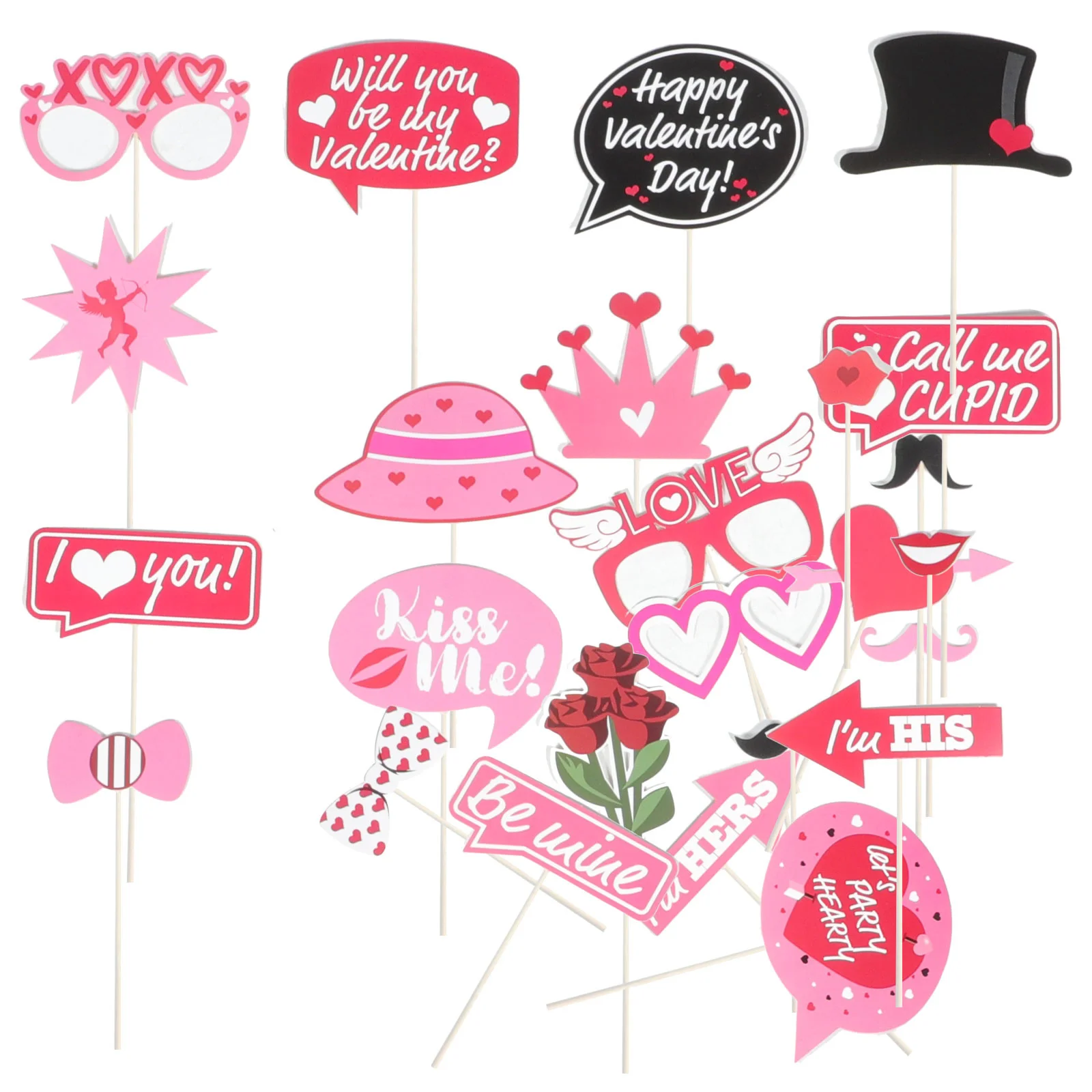 

Props Photo Day Valentine S Party Booth Wedding Valentines Decorations Supplies Prop Eyeglasses Mustache Decoration Beard Selfie