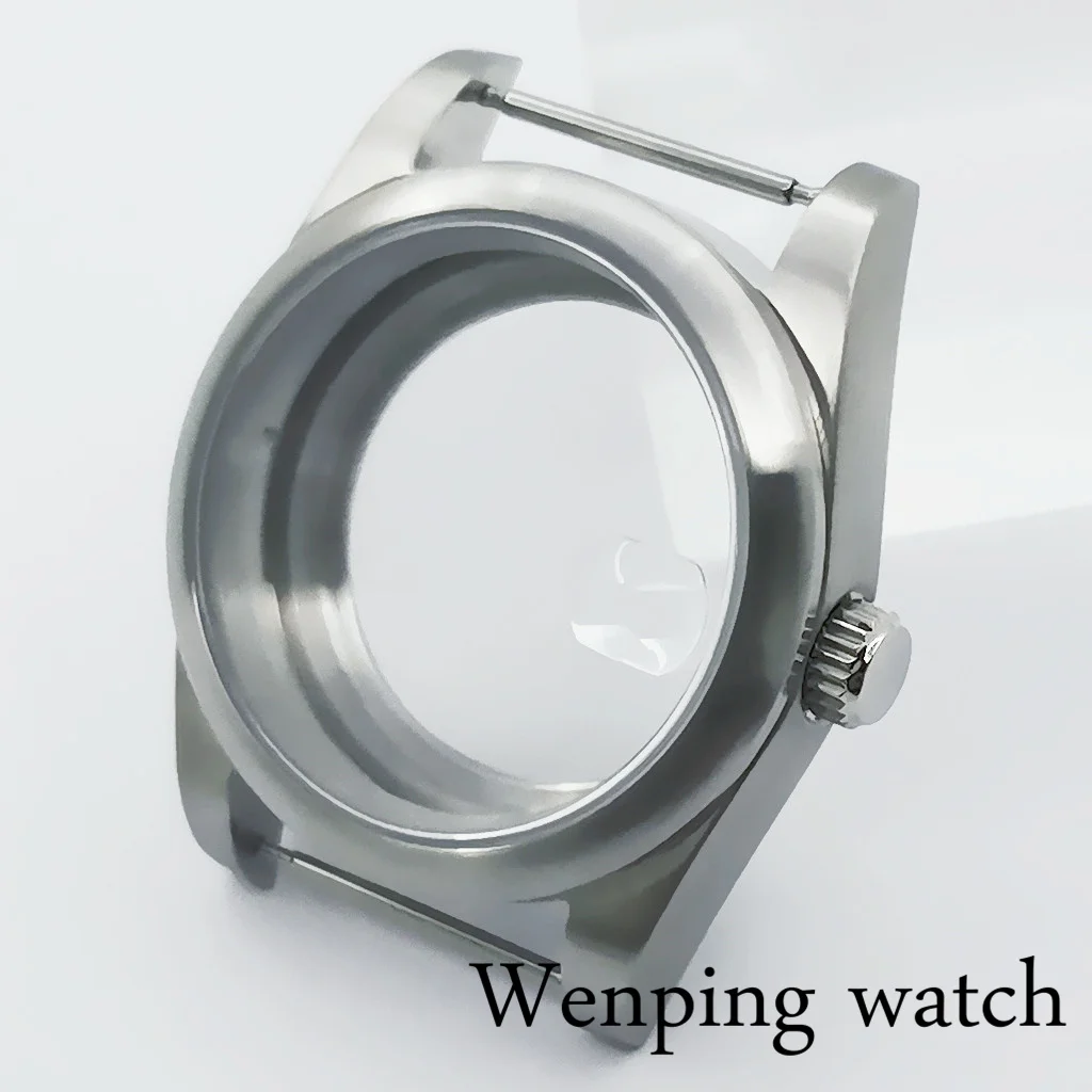 Новинка серебристый матовый чехол для часов 36 мм/40 мм сапфировое стекло подходит