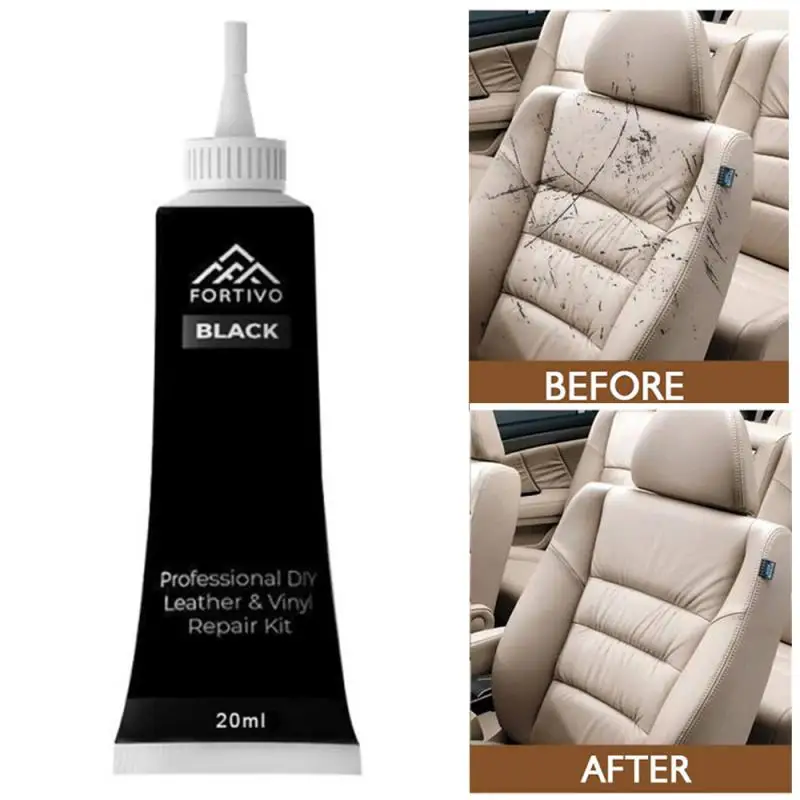 

20ml Leather Repair Gel Liquid Leather Skin Refurbish Repair Auto Seat Sofa Coats Holes Scratch Cracks Restoration Car Care Kit