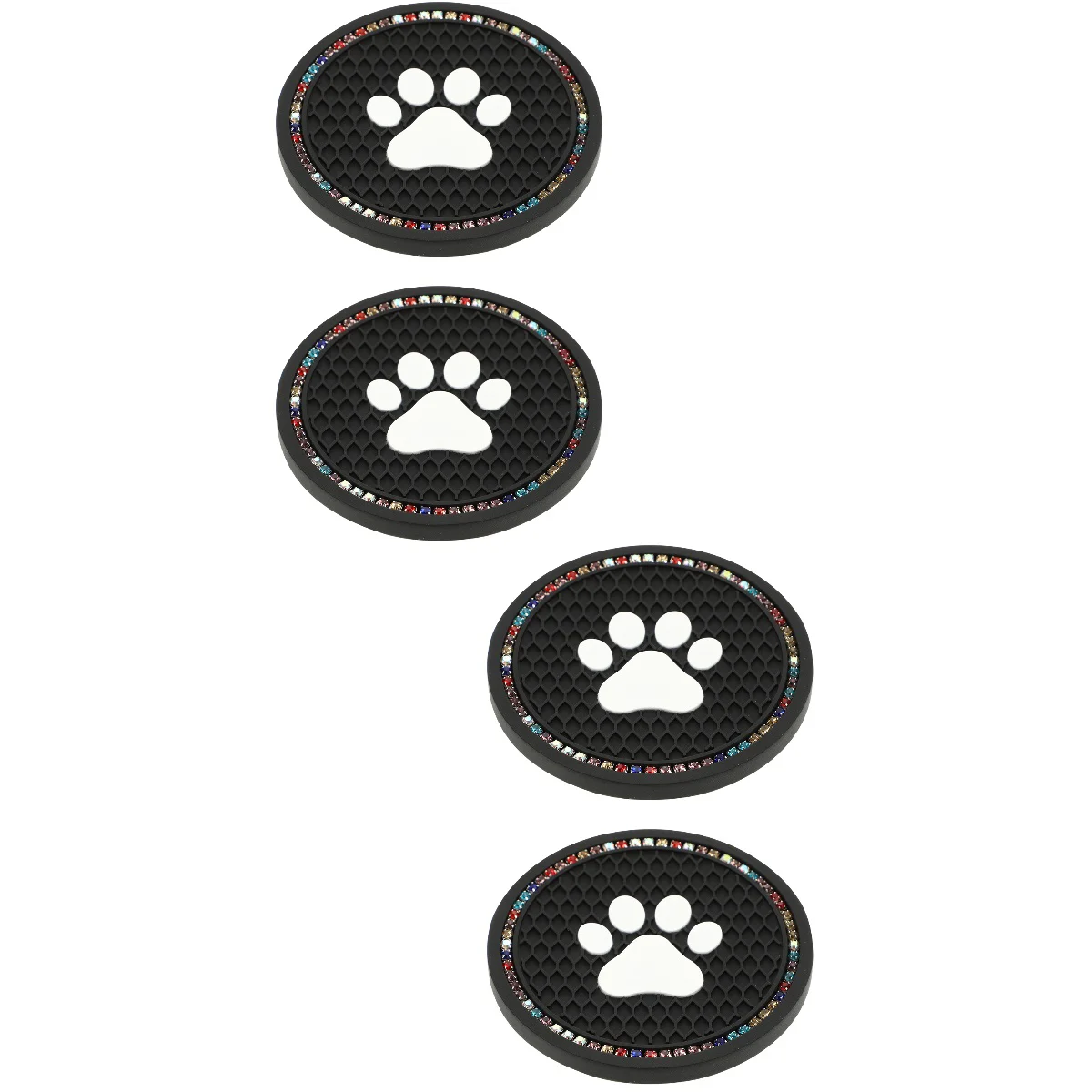 

4 Pcs Coaster Diamond Claw Pattern Cup Mat Lovely Coasters Your Car Absorbent Household