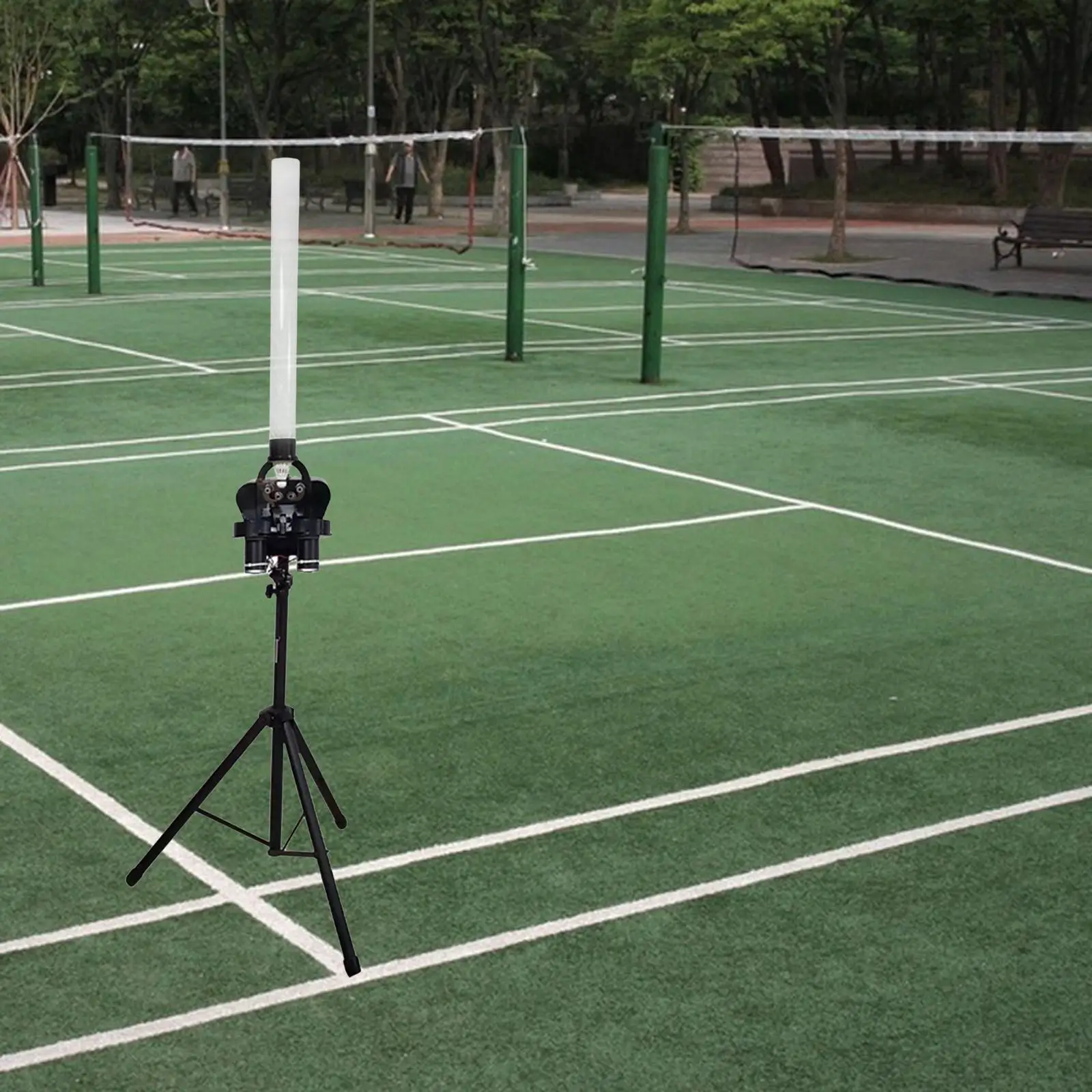 

Automatic Badminton Serve Machine Automatic Badminton Launcher Portable Practice Professional Sports Training for Outdoor