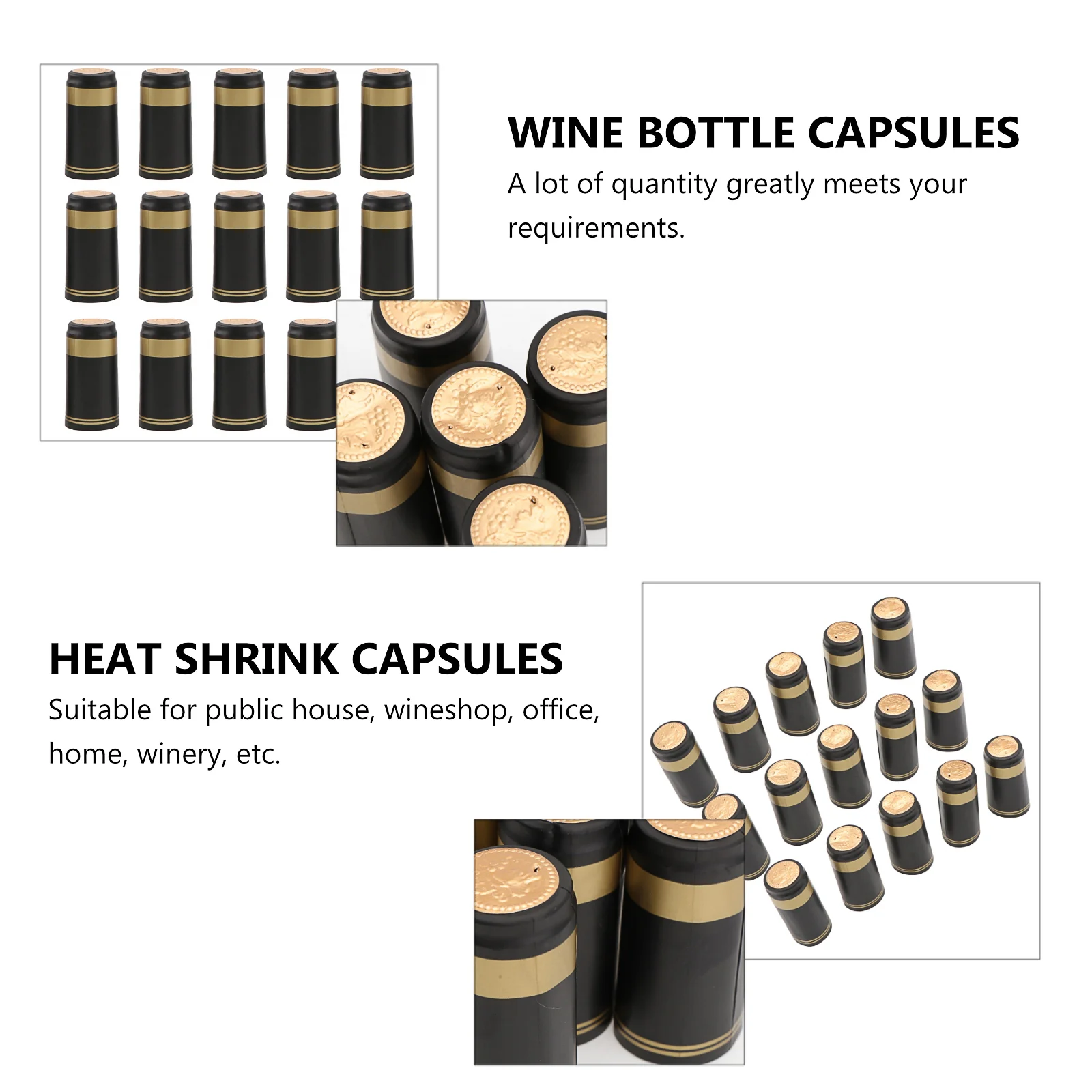 100 шт. термоусадочные капсулы для бутылок термоусадочная пленка с прямым