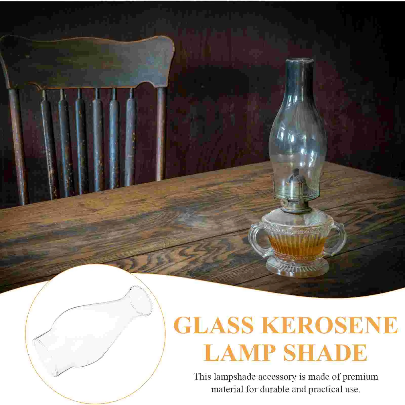 Прозрачная масляная лампа для дымохода ветрозащитная стеклянная керосиновая