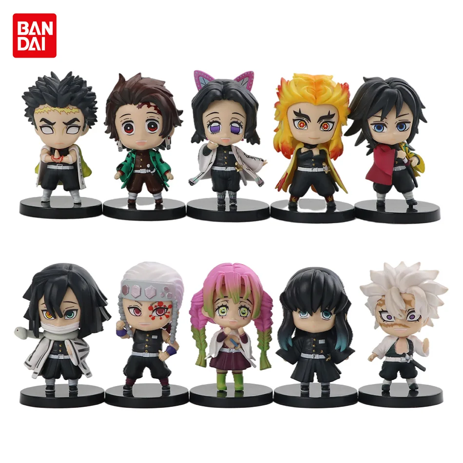 

7cm Anime Demon Slayer Figure Kawaii Kimetsu No Yaiba Q PVC Model Posket Kamado Tanjirou Nezuko Agatsuma Zenitsu Statue Toys