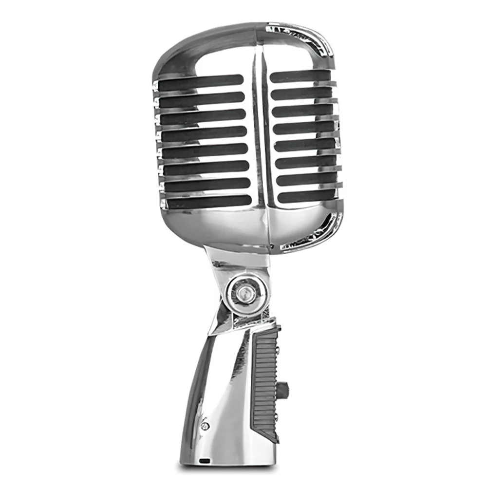 

Vintage Style Microphone for SHURE Simulation Classic Retro Dynamic Vocal Mic Universal Stand for Live Performance Karaoke Best