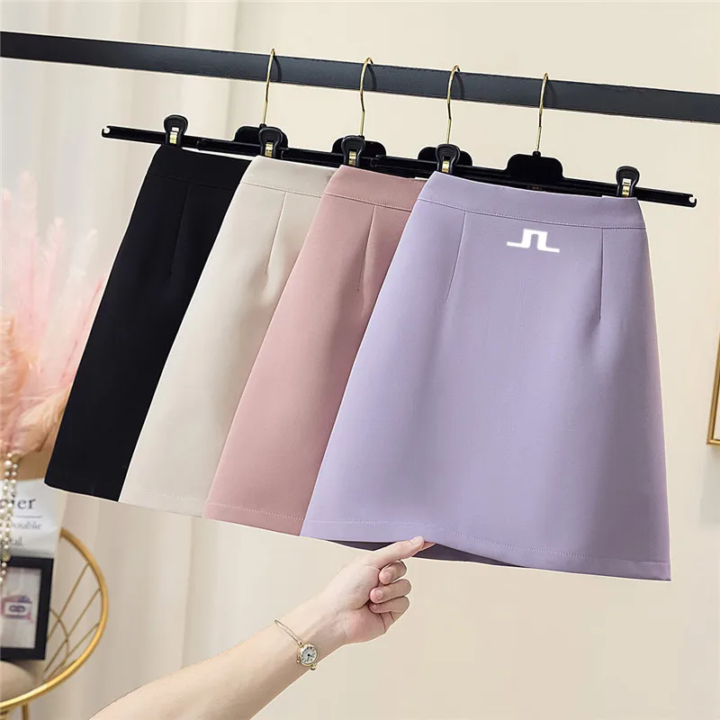 

High Quality Women Golf Skirt with Safety Pants Breathable Sports Running Fitness Tennis Skirts J Lindeberg Golf Wear Ladies