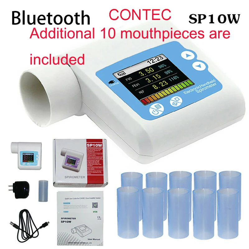 Цифровой Bluetooth спирометр CONTEC SP80B SP70B SP10