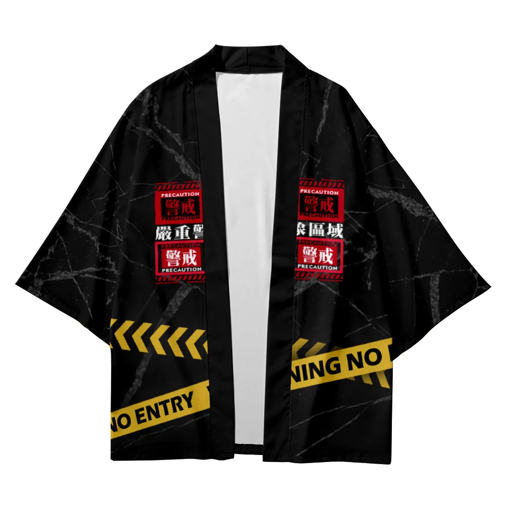 

Trendy 3XL XXL 5XL 6XL 4XL Fashion Demon Slayer Japanese Kimono Sets Beach Harajuku Boy girls Cardigan Haori Asian Clothes Pant