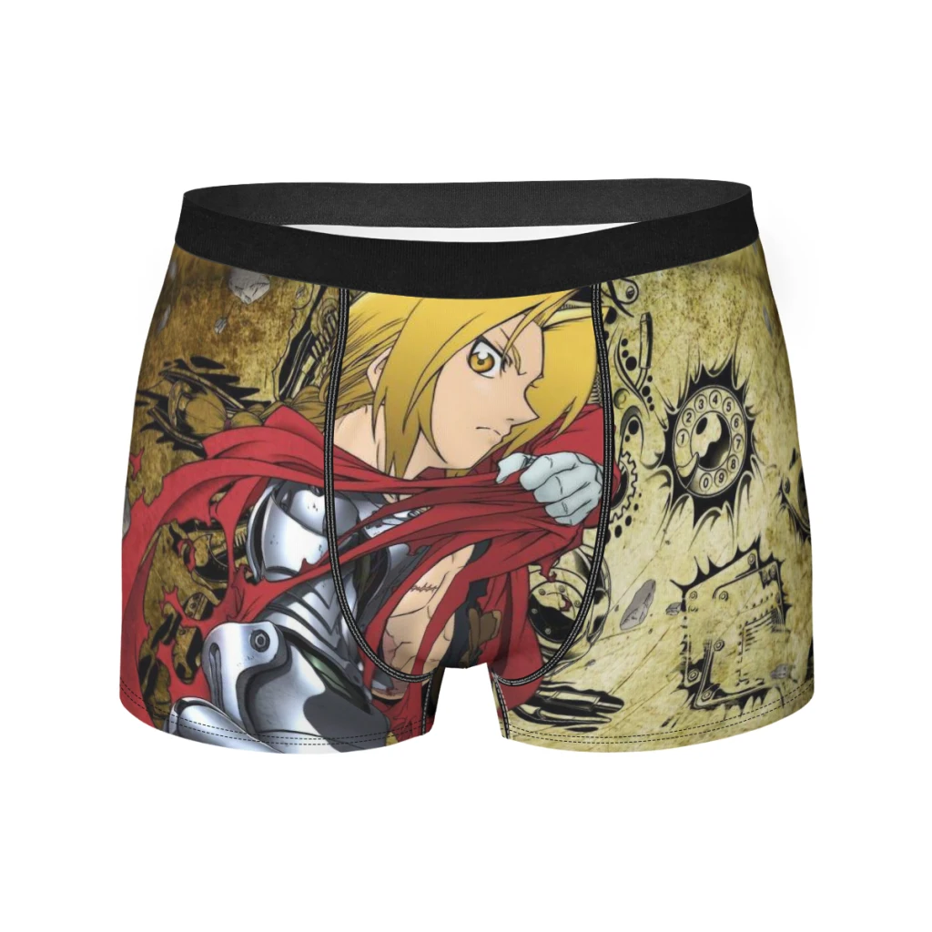 

Alric FULL METAL ALCHEMIST Japanese Cartoonist Hiro Arakawa Underpants Homme Panties Male Underwear Print Shorts Boxer Briefs