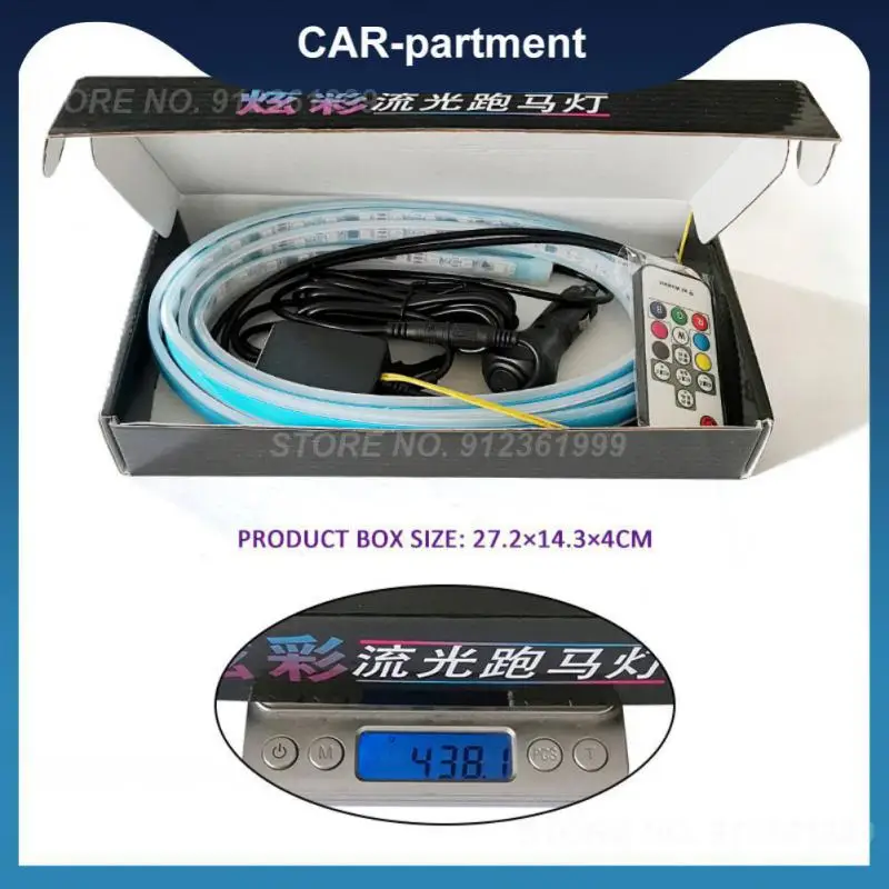 

Разноцветная автомобильная светодиодная Ослепительная лампа-полоса для создания атмосферы, универсальная практичная автомобильная лампа для двери, долговечная суперослепительная