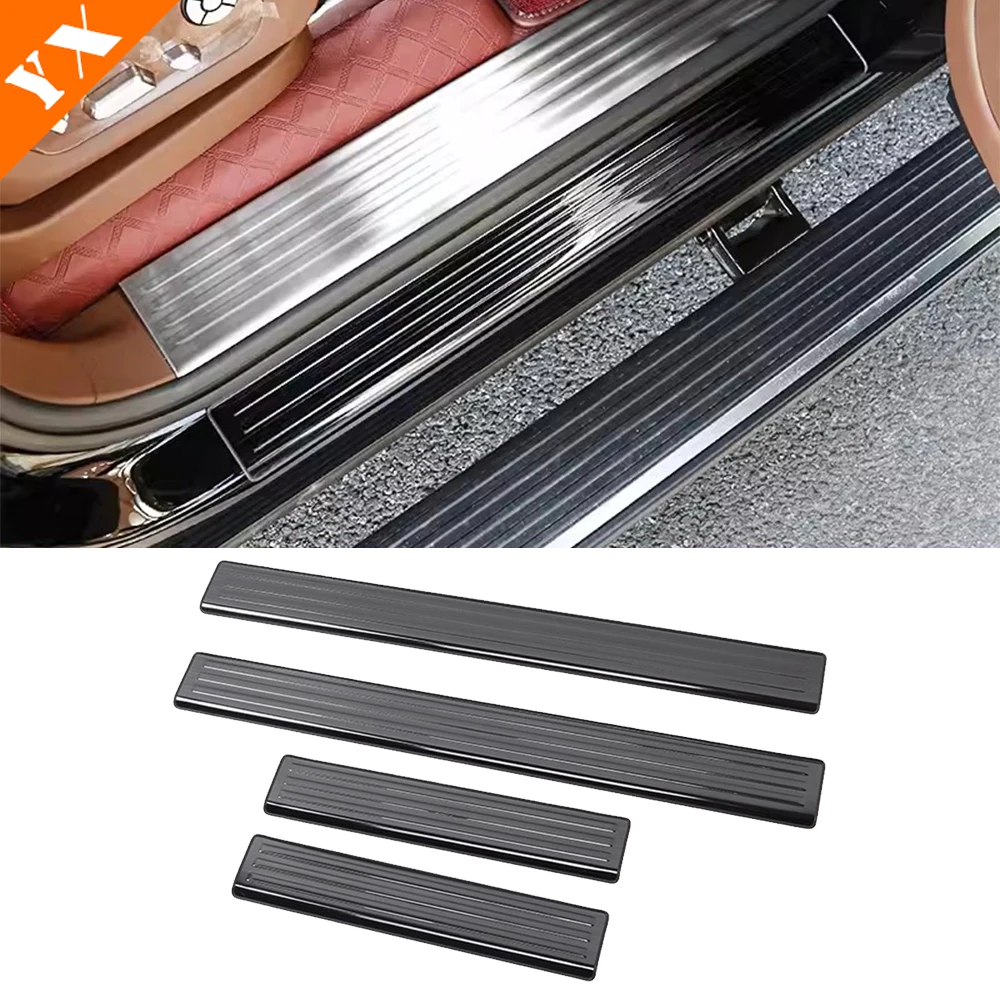 

4 шт., защитные накладки на пороги автомобиля, из нержавеющей стали