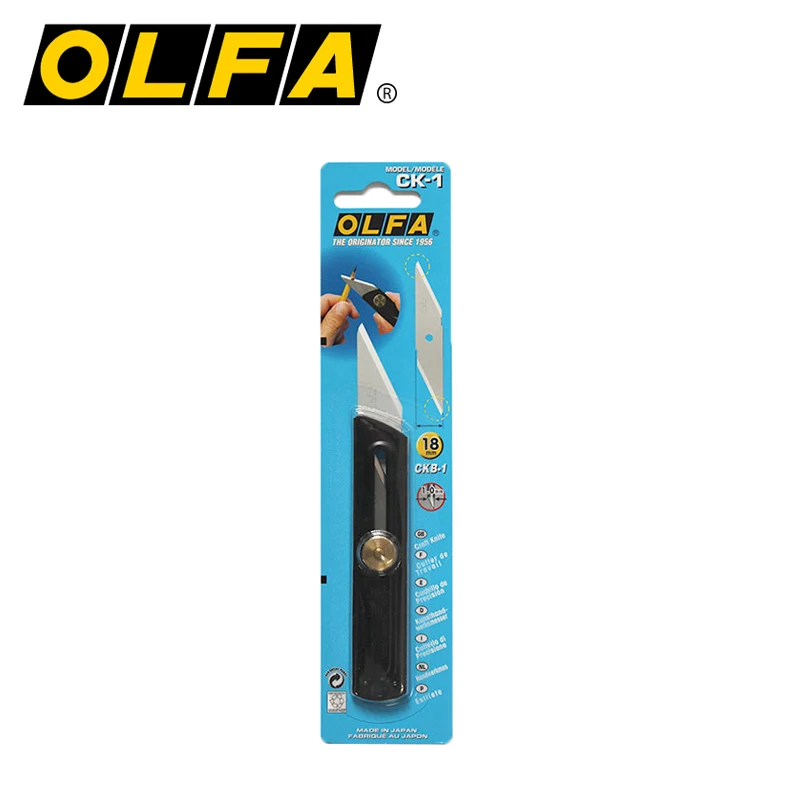 

OLFA CK-1 нож для рукоделия цельнометаллический резак CKB-1 стальные запасные лезвия нож для резки инструментов для художественного Ремесла Изготовление моделей