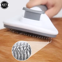 portable pet hair brush stainless steel comb grooming care pet cat brush comb for long hair dogs cleaning pets dogs accessories