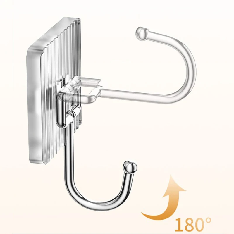 

5Pcs Acrylic Wall Hook Strong Self Adhesive Wall Mounted Hook Bathroom Towel No Punching Hanger Storage Rack Transparent Hooks
