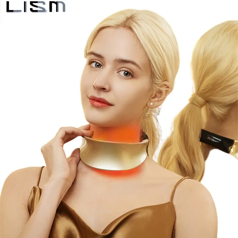 Аппарат для отбеливания кожи шеи со светодиодный подсветкой прибор поддержания