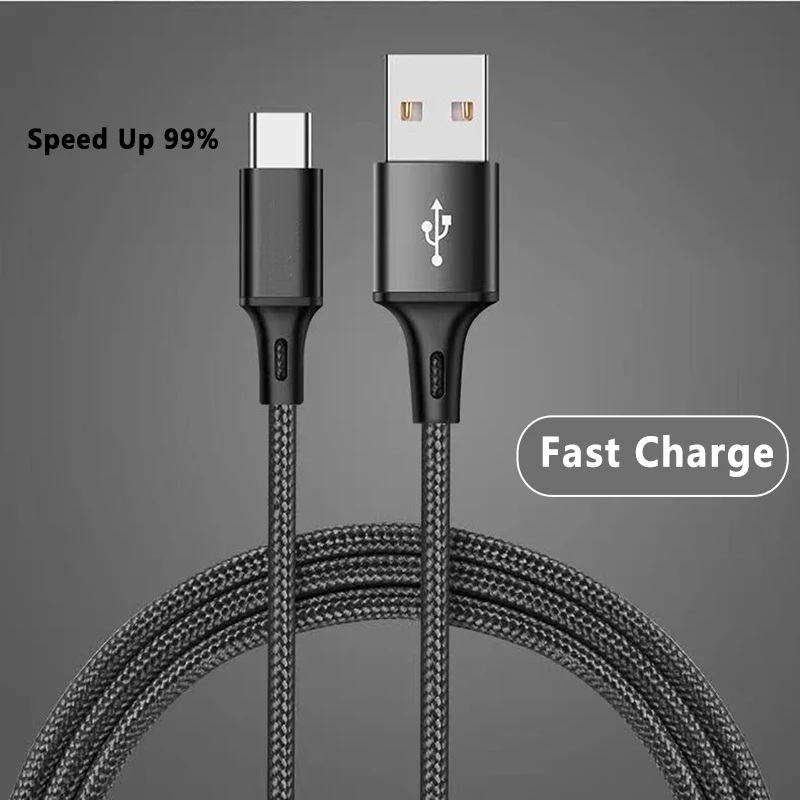 

6A Super Fast Charge Nylon Cable Type C Quick Charge USB Cable for Xiaomi Huawei Pixel USB Charger Cables Data Cord