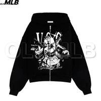 zip hoodie rock actress graphics goth punk sweatshirt sport coat pullover long sleeve oversized hoodie y2k jacket mens hoodies