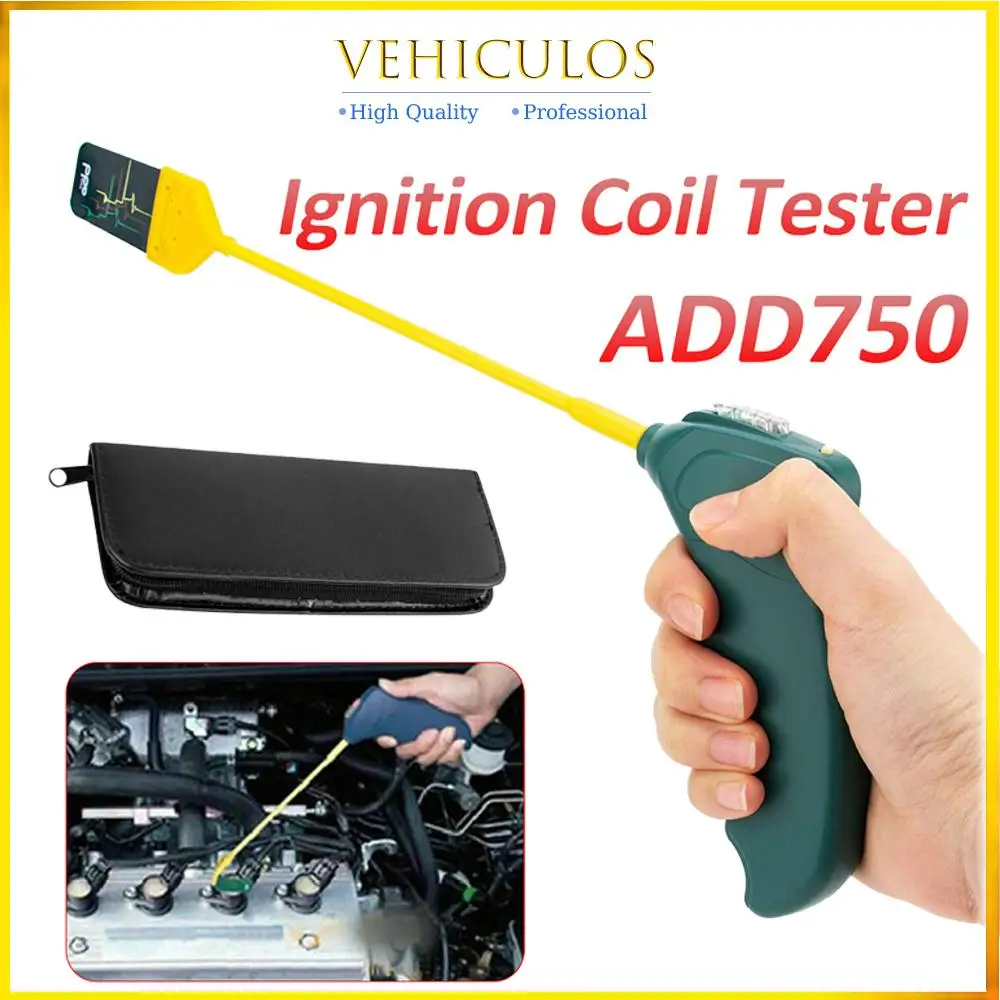

Профессиональный автомобильный тестер катушки на вилке COP Система зажигания Быстрый тестер Набор для проверки ADD750 Тестер катушки зажигания