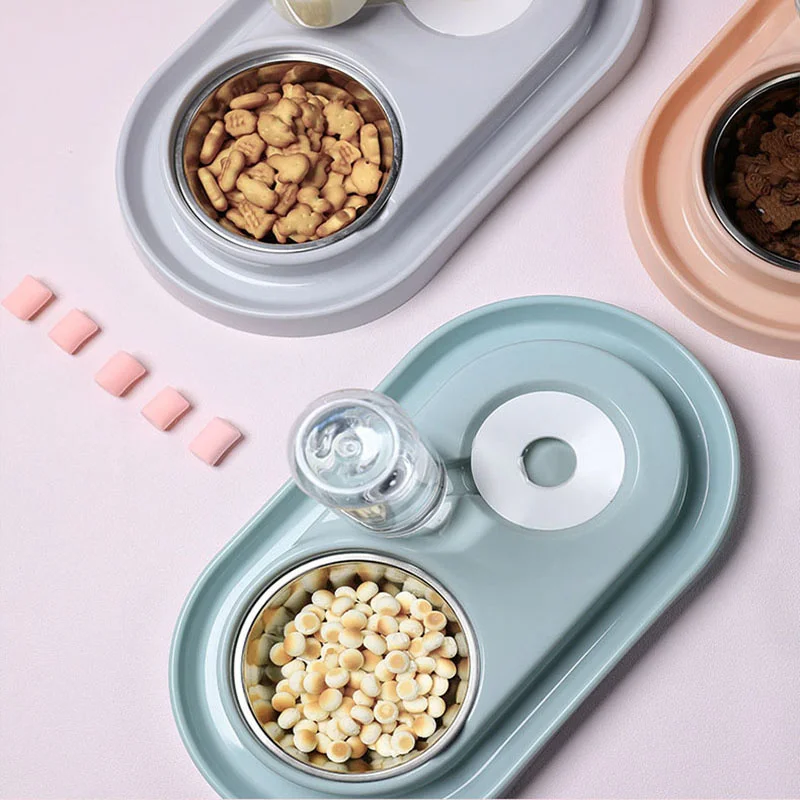 

Automatic Cat Bowl Water Dispenser Water Storage Pet Dog Bowl Stainless Steel Pet Food Bowls for Cats Dogs Waterer Feeder