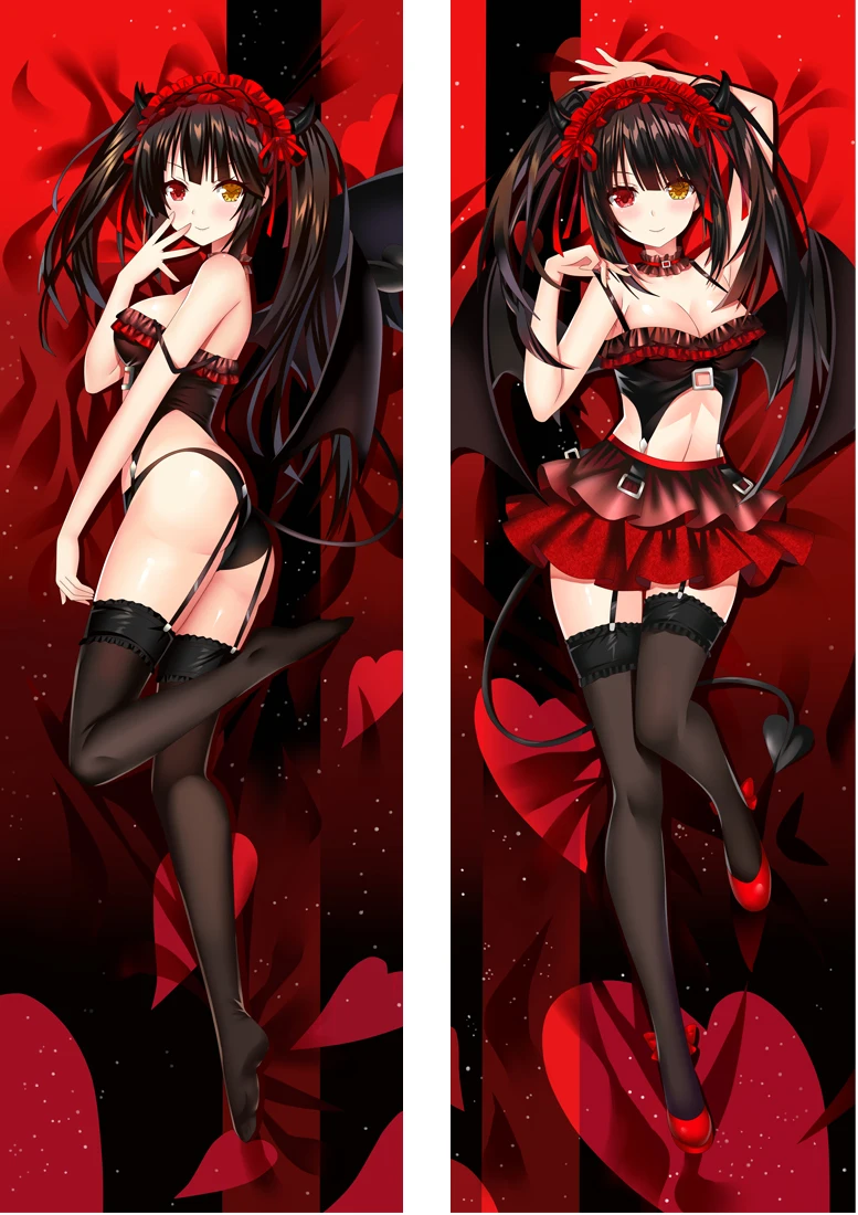 50x180 см аниме DATE A LIVE Tokisaki Kurumi Маленький Дьявол дакимакура подушка для тела Чехол обнимающий тело опора (art.: 3920ba9dbcfa4) - 3920ba9dbcfa4