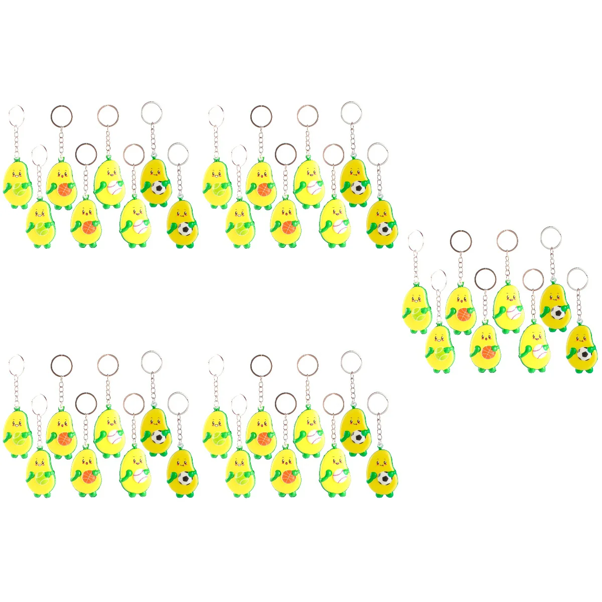 

40 pcs Avocados Keychain Hanging Pendant Keychains Avocados Gifts for Lovers