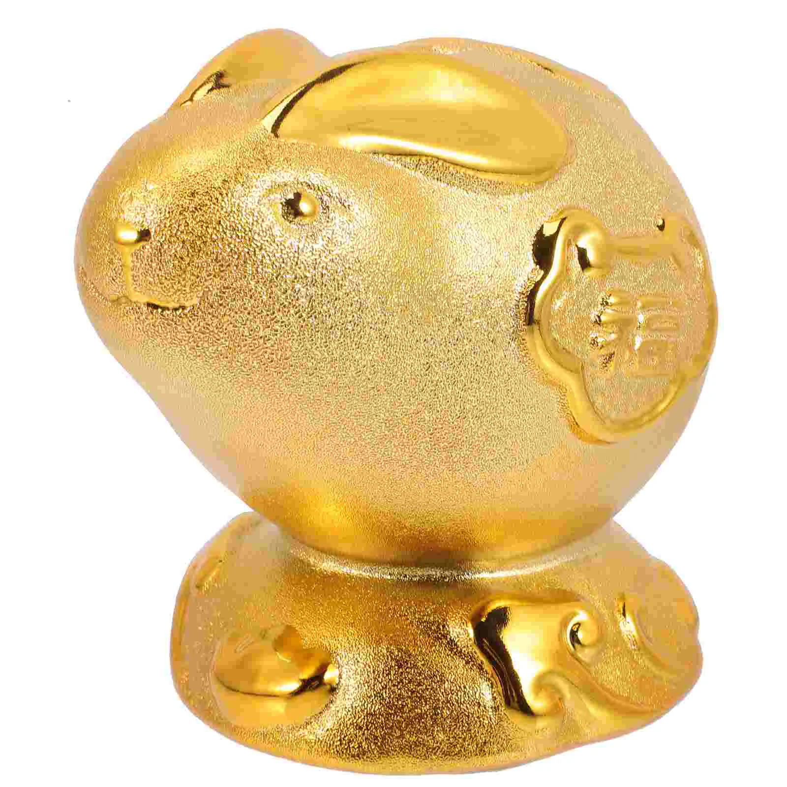 

Bank Bunny Piggy Rabbit Money Jar Yearcashthe Zodiac Kids Decor Statue Box Favor Party New Figurine Mini Sorage Metal Decoration