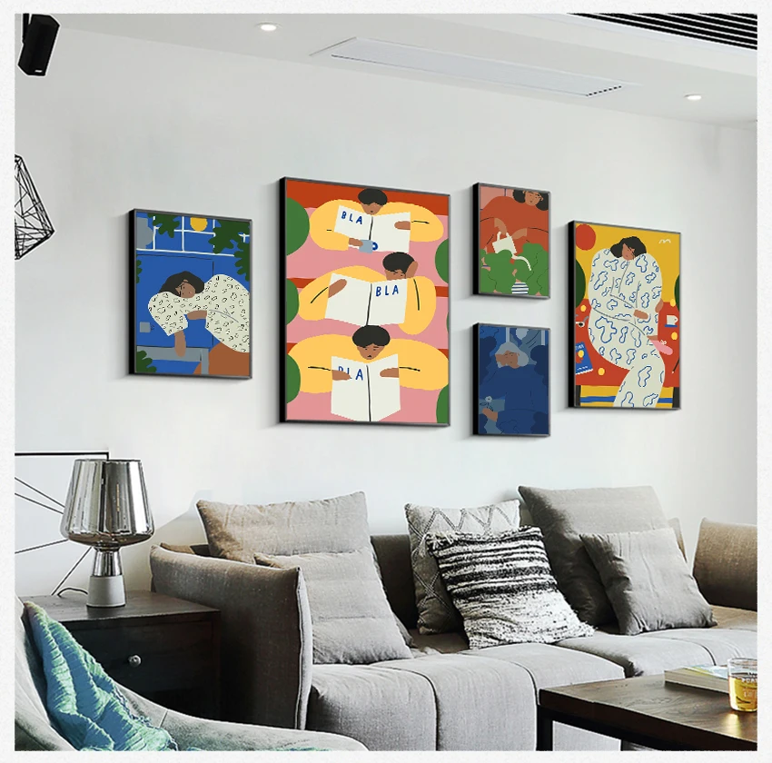 

Art Prints Vintage Wall Pictures for Living Room Modern Home Decor Abstract Figure Matisse Posters Canvas Painting Wall