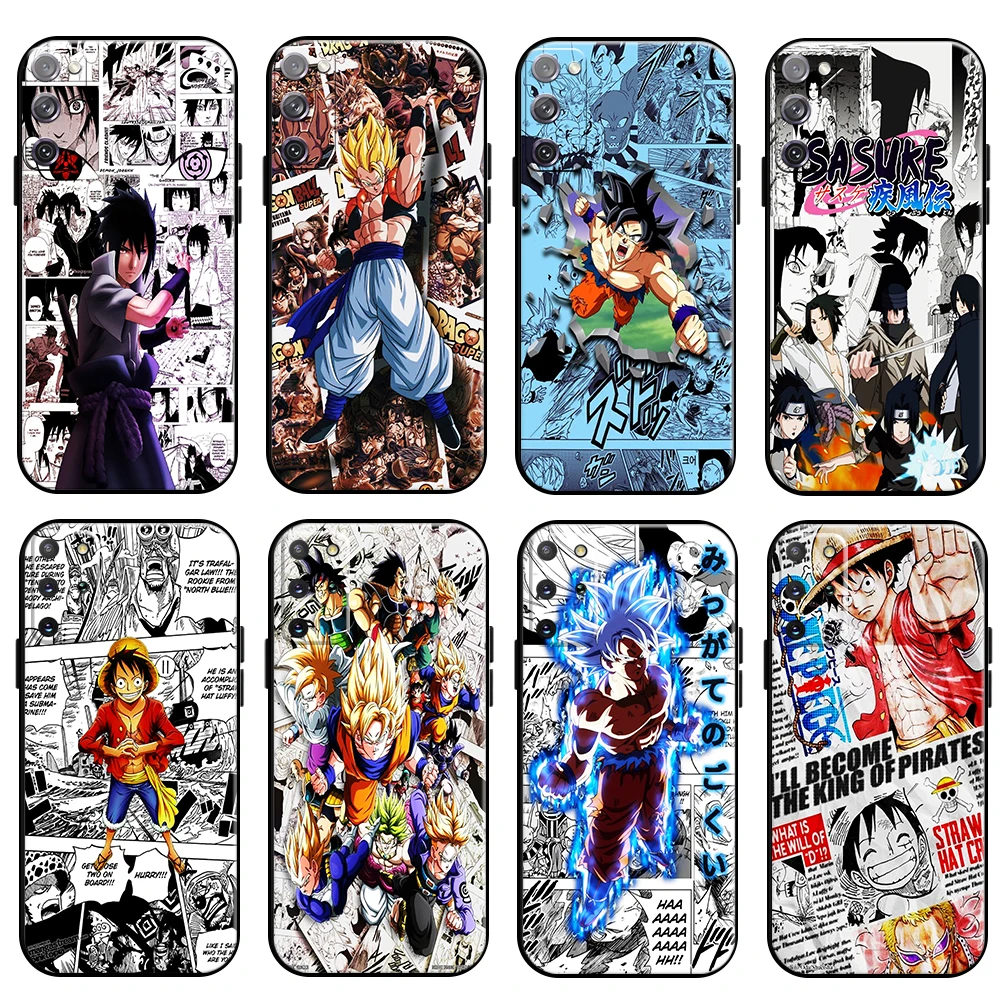 

Naruto One Piece Dragon Ball Phone Case For Samsung Galaxy S22 S21 S20 Ultra FE 5G S10 10E S9 Plus Lite Funda Coque