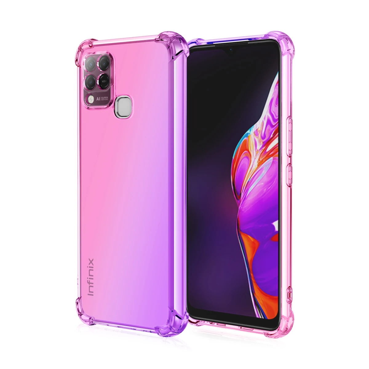 

Cover For Infinix Hot 10 Play Case Infinix Hot 12 10 11s 9 Pro/Play 10s 11s Cover Shockproof Phone back Case Infinix Hot 10 Play