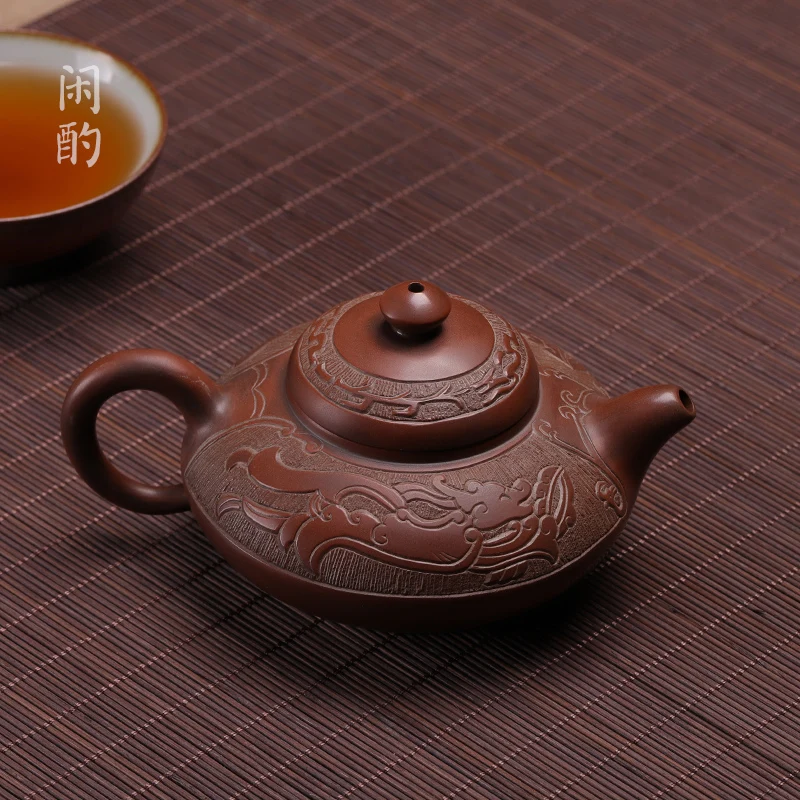 

Xianyan Raw Ore Qinzhou Qixing Pottery Teapot Kung Fu Teapot Small Capacity Hehuanhu Handmade Teapot