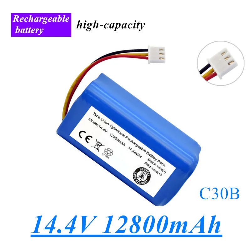 

100%Originele (Voor C30B) Batterij Voor. Lirctroux. C30BRobot. Vacuüm. Cleaner14. 4V12800Mah/9800Mah/8800Mah/6800Mah/Lithium Cel