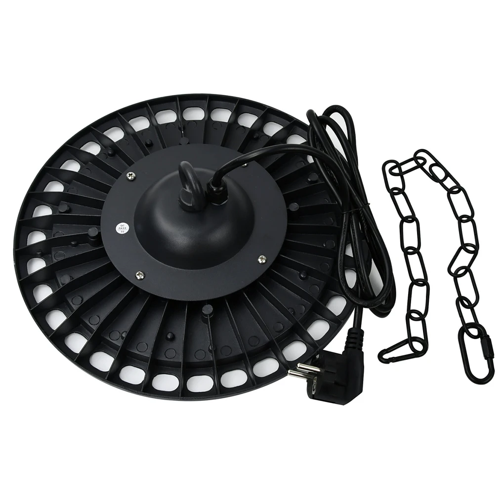 

High Bay Lights LED IP65 Waterproof Garage Lighting Hanging IK48 Impact-resistant Low-heat Shop Lamp 4000K White Wired